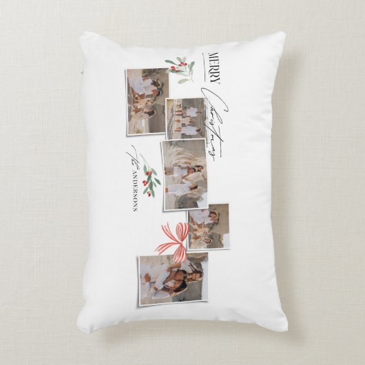 エレガントモダン伝統的数々の写真 アクセントクッション (正面(垂直))