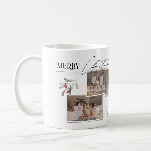 エレガントモダン伝統的数々の写真 コーヒーマグカップ (左)