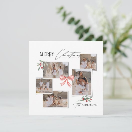 エレガントモダン伝統的数々の写真 シーズンカード (スタンド正面)