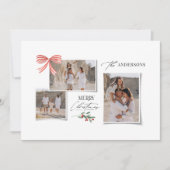 エレガントモダン伝統的数々の写真 シーズンカード (正面)