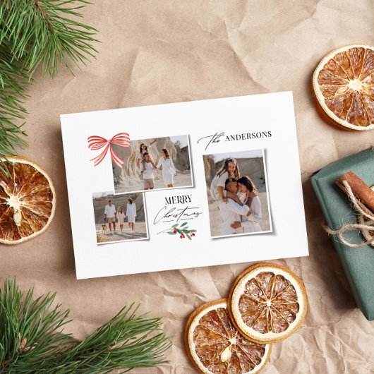 エレガントモダン伝統的数々の写真 シーズンカード