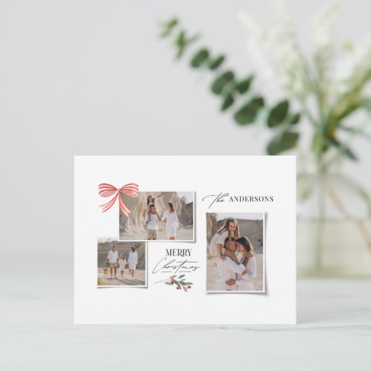 エレガントモダン伝統的数々の写真 シーズンポストカード (スタンド正面)