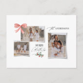 エレガントモダン伝統的数々の写真 シーズンポストカード (正面)