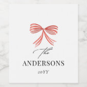 エレガントモダン伝統的数々の写真 ワインラベル (シングルラベル)