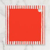 エレガントモダン伝統的Red Bow フェイバータグ (裏面)