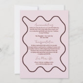 エレガントモダン写真を撮結婚る 招待状 (裏面)