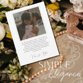 エレガントモダン写真結婚 招待状