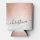 エレガントモダン勾配銅金ゴールド白大理石 缶クーラー (正面)