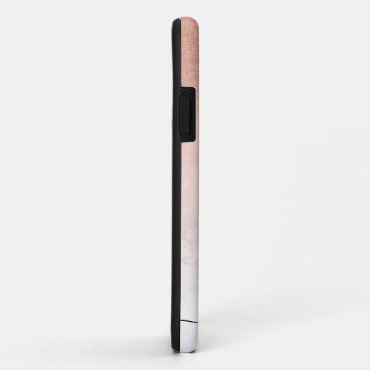 エレガントモダン勾配銅金ゴールド白大理石 Case-Mate iPhoneケース (裏面/右)