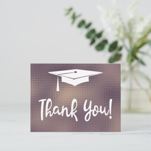 エレガントモダン卒業ありがとう ポストカード (スタンド正面)