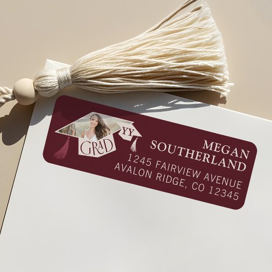 エレガントモダン卒業写真 ラベル