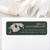 エレガントモダン卒業写真 ラベル (インサイチュ)