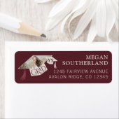 エレガントモダン卒業写真 ラベル (インサイチュ)