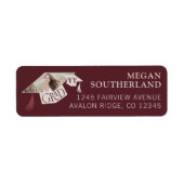 エレガントモダン卒業写真 ラベル (正面)