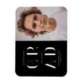 エレガントモダン卒業発表マグマ マグネット (縦)