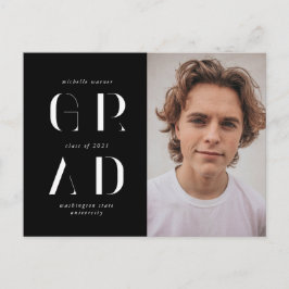 エレガントモダン卒業発表 ポストカード