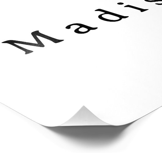 エレガントモダン名の結婚歓迎サイン フォトプリント (角)