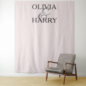 エレガントモダン名結婚の背景 タペストリー (インサイチュ)