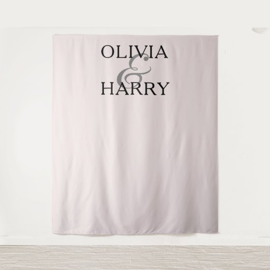 エレガントモダン名結婚の背景 タペストリー (正面)