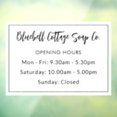 エレガントモダン営業時間 ウィンドウサイン (シート3)