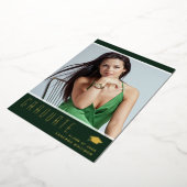 エレガントモダン大学院 箔招待状 (回転した状態)