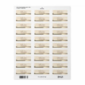 エレガントモダン大理石ストライプ住所 シール (フルシート)