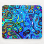 エレガントモダン大理石絵画の水色 マウスパッド (正面)