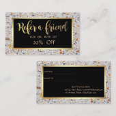 エレガントモダン大理石、フレーム紹介カード 紹介カード (正面/裏面)