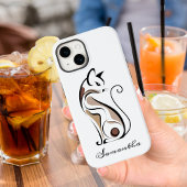 エレガントモダン子猫猫ママかわいいパーソナライズされた Case-Mate iPhoneケース