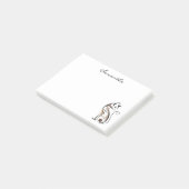 エレガントモダン子猫猫ママパーソナライズされた ポストイット (アングル)