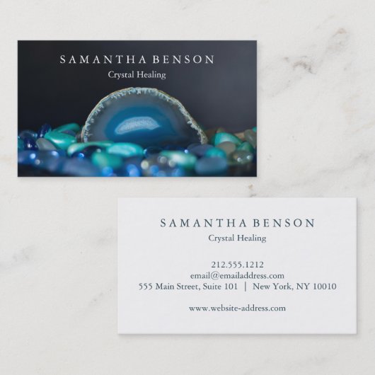 エレガントモダン宝石 名刺 (正面/裏面)