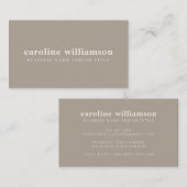 エレガントモダン小素朴輪 名刺 (正面/裏面)