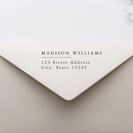 エレガントモダン差出人住所 ラバースタンプ