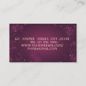 エレガントモダン幾何エレガントLotus 名刺 (裏面)