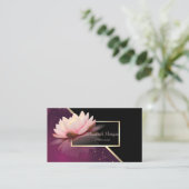 エレガントモダン幾何エレガントLotus 名刺 (スタンド正面)