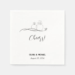 エレガントモダン応援 スタンダードカクテルナプキン