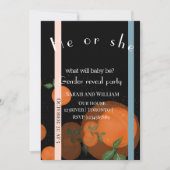 エレガントモダン性別の明らかな招待 招待状 (正面)