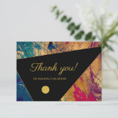 エレガントモダン感謝していお客様へのメモ サンキューカード (スタンド正面)