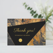 エレガントモダン感謝していお客様へのメモ サンキューカード (スタンド正面)