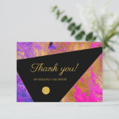 エレガントモダン感謝していお客様へのメモ サンキューカード (スタンド正面)