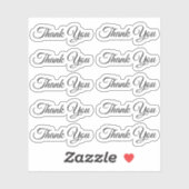 エレガントモダン感謝してい君の結婚台本 シール (シート)