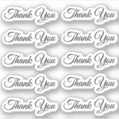 エレガントモダン感謝してい君の結婚台本 シール (正面)