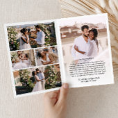 エレガントモダン手書きスクリプ結婚ト7-Photo サンキューカード