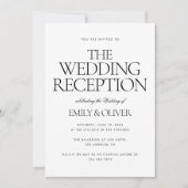 エレガントモダン披露宴パーティー 招待状 (正面)