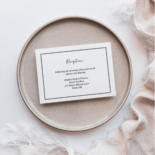 エレガントモダン披露宴 エンクロージャーカード