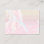 エレガントモダン抽象芸術ソフトピーチピンク結婚ズ エンクロージャーカード (裏面)