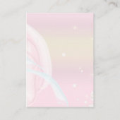 エレガントモダン抽象芸術ソフトピーチピンク結婚ズ エンクロージャーカード (裏面)