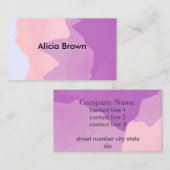 エレガントモダン抽象芸術デザインカスタム 名刺 (正面/裏面)