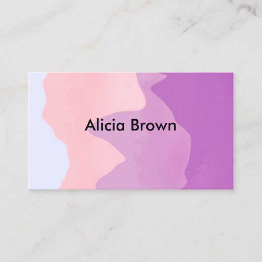 エレガントモダン抽象芸術デザインカスタム 名刺 (正面)
