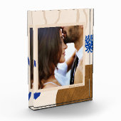 エレガントモダン抽象芸術パーソナライズされた フォトブロック (左)